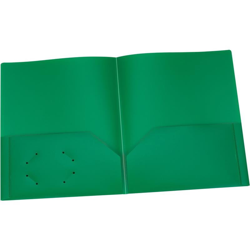 Image PORTFOLIO POLY 2-POCKET  GREEN