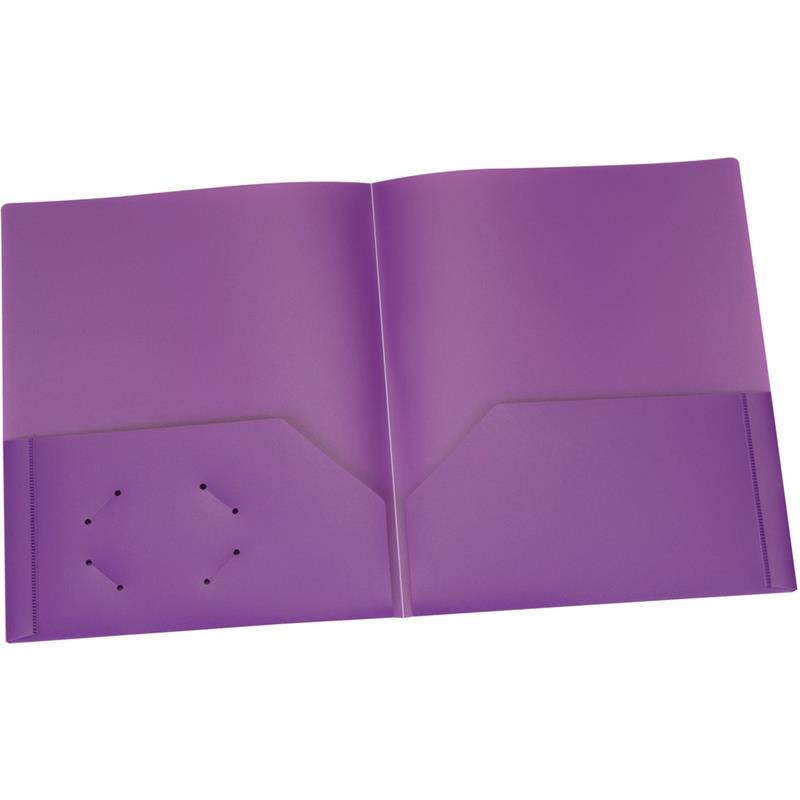 Image PORTFOLIO POLY 2-POCKET  PURPL