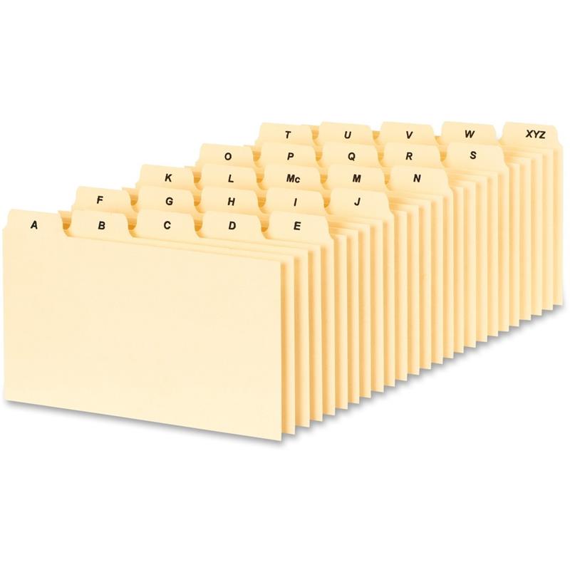Image A-Z Index Card Guide Sets