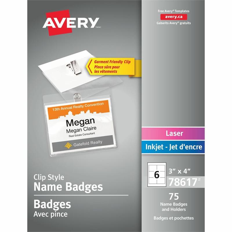 Image Clip Style Badge Holders