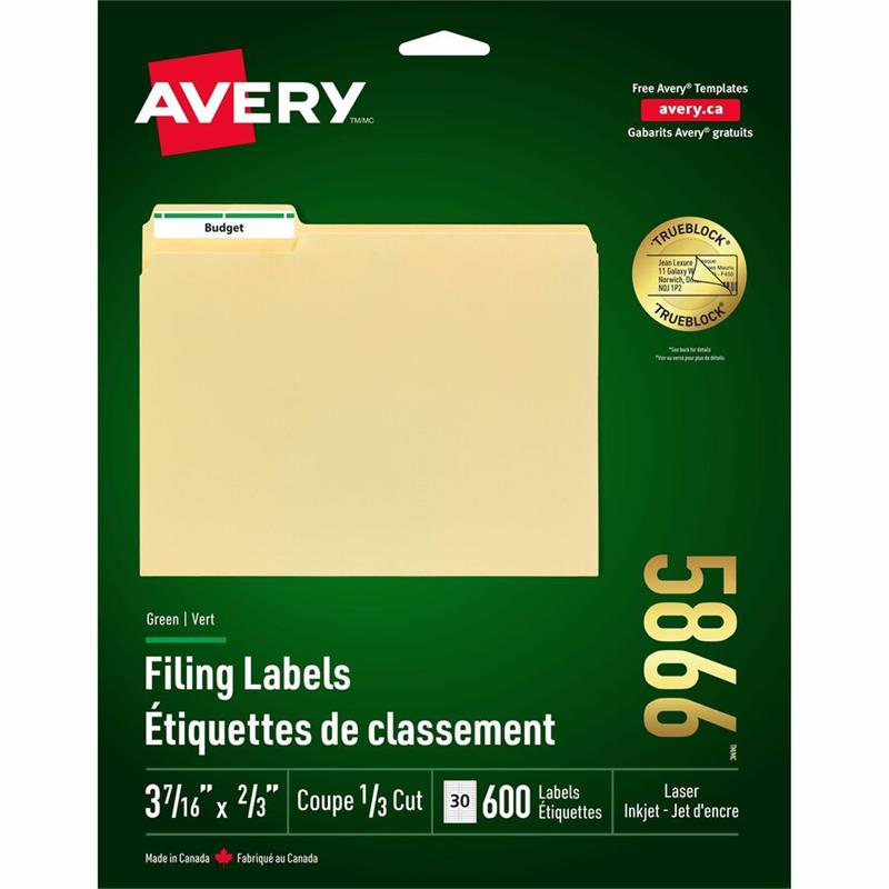 Image GREEN LASER LABEL 3.4X5/8   CARD @600