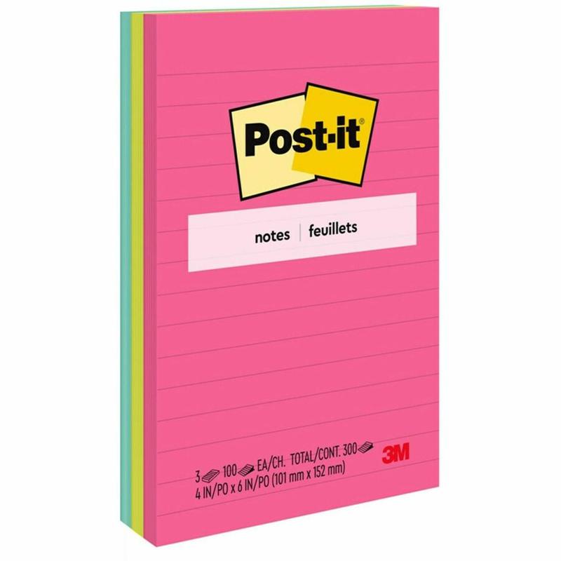 Image POST-IT 4X6 POPTIMISTIC RUL.N-PAD (3)