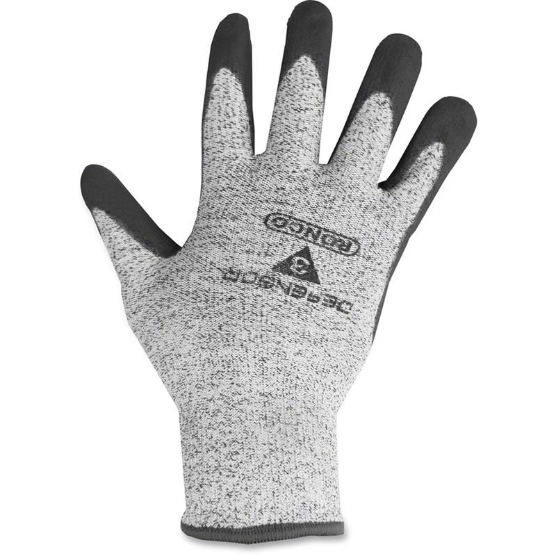 Image POLYURET.COATED GLOVES MED.GRY (6)