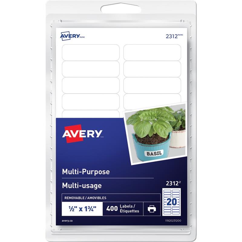Image WHITE LABEL 1/2X1 3/4 CARD (400)
