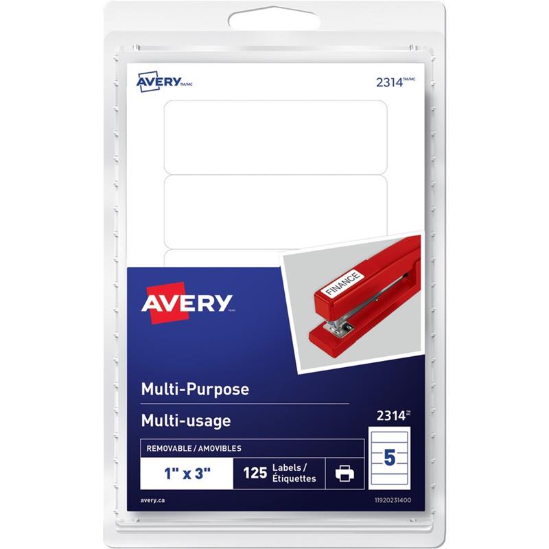 Image WHITE LABEL 1X3  CARD (125)