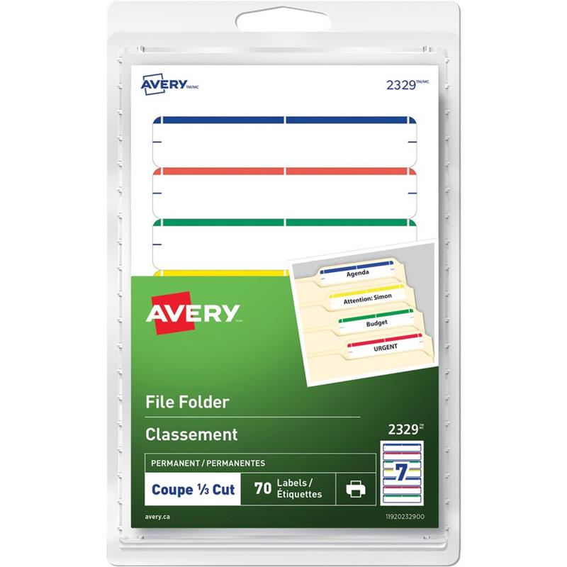 Image Self-Adhesive File Folder Labels