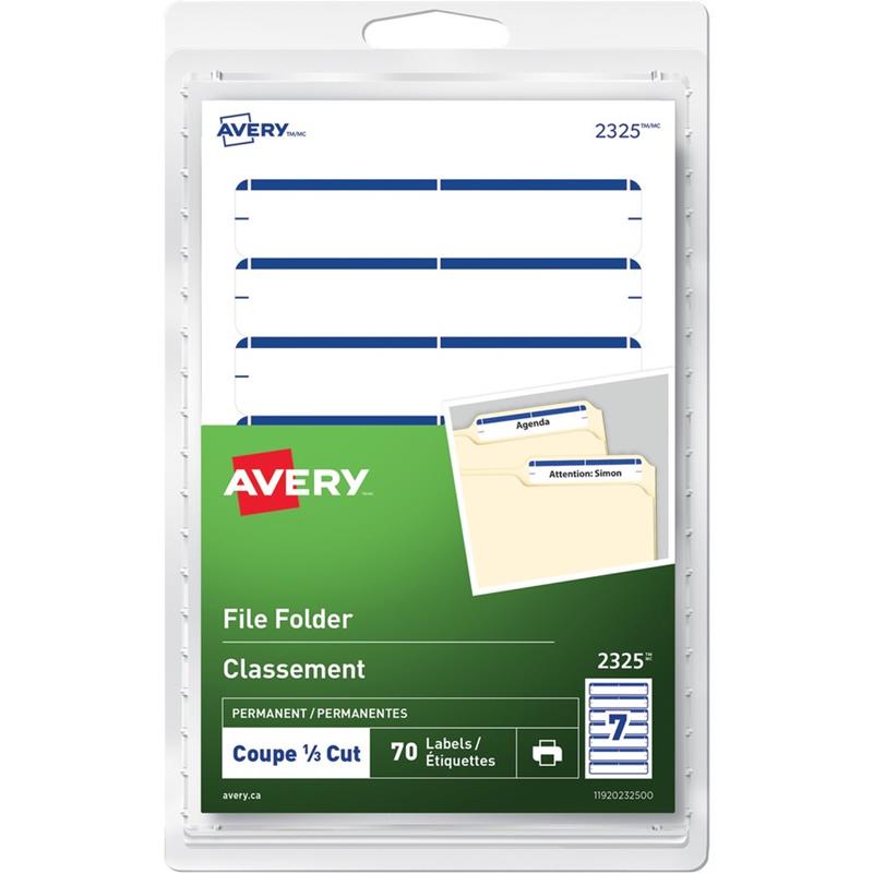 Image Self-Adhesive File Folder Labels