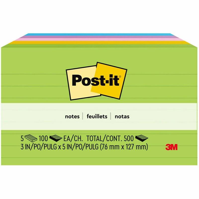 Image POST-IT 3X5 FLORAL FANTASY RUL.N-PAD (5)