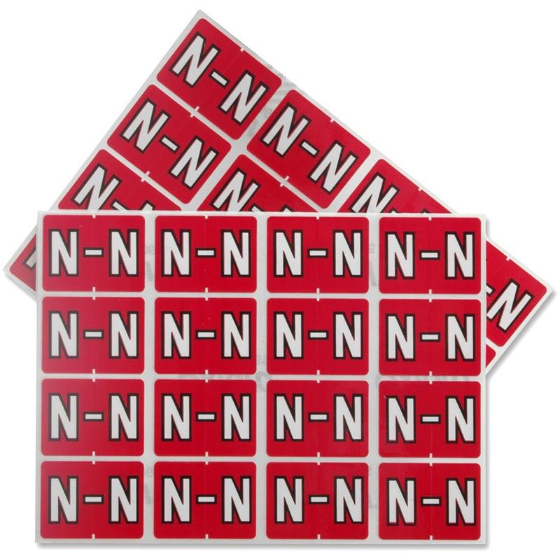 Image End Tab A-Z Filing Labels