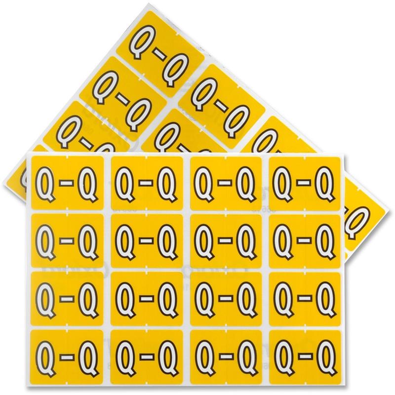 Image End Tab A-Z Filing Labels