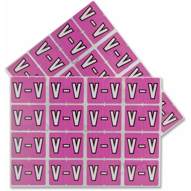 Image End Tab A-Z Filing Labels
