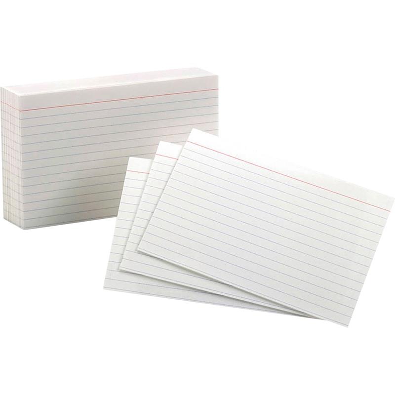 Image White Index Cards