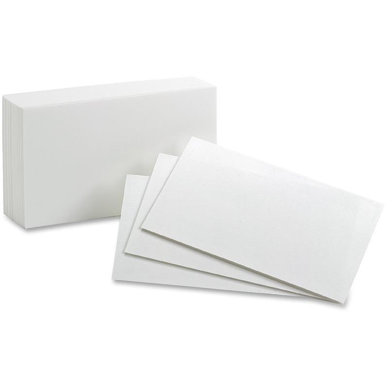 Image White Index Cards