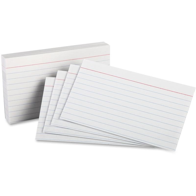 Image White Index Cards