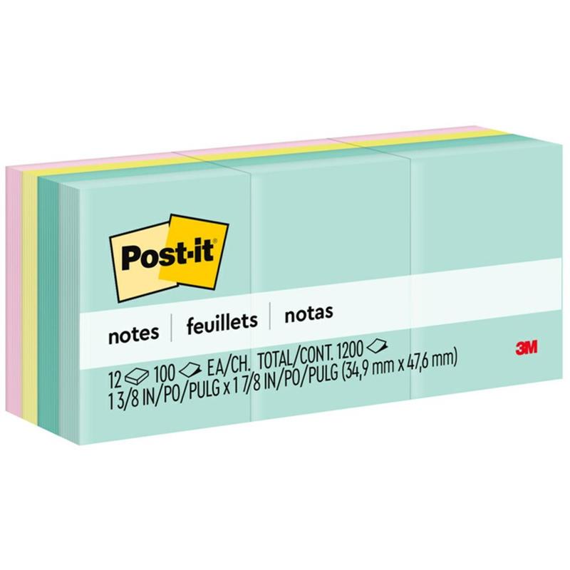 Image POST-IT1.5X2 BEACHSIDE CAFÉ N-PAD (12)