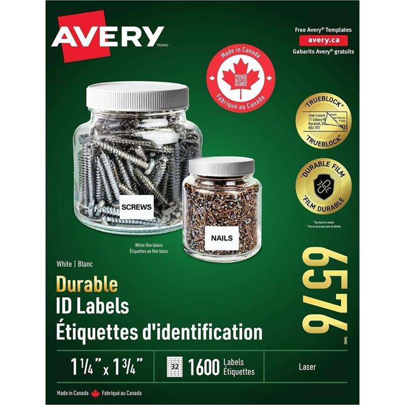 Image TrueBlock™ White Durable Labels