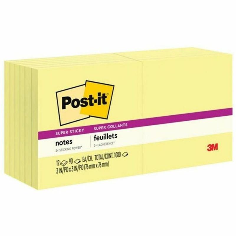 Image POST-IT SS NOTES YELLOW 3X3 (12)