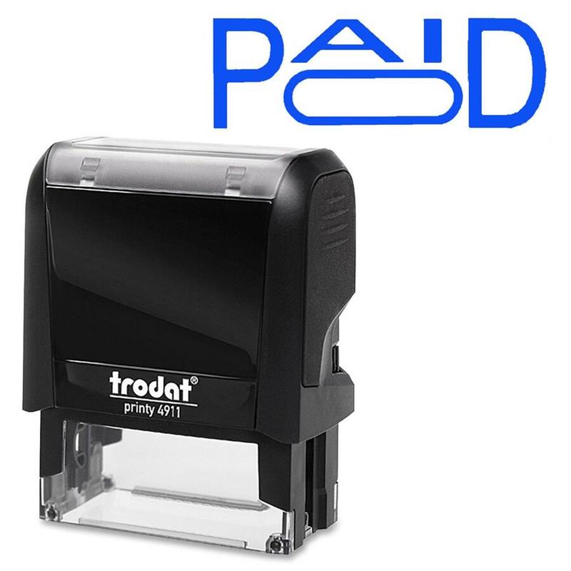 Image STAMP S-PR.PAID+DATE BLUE CARD