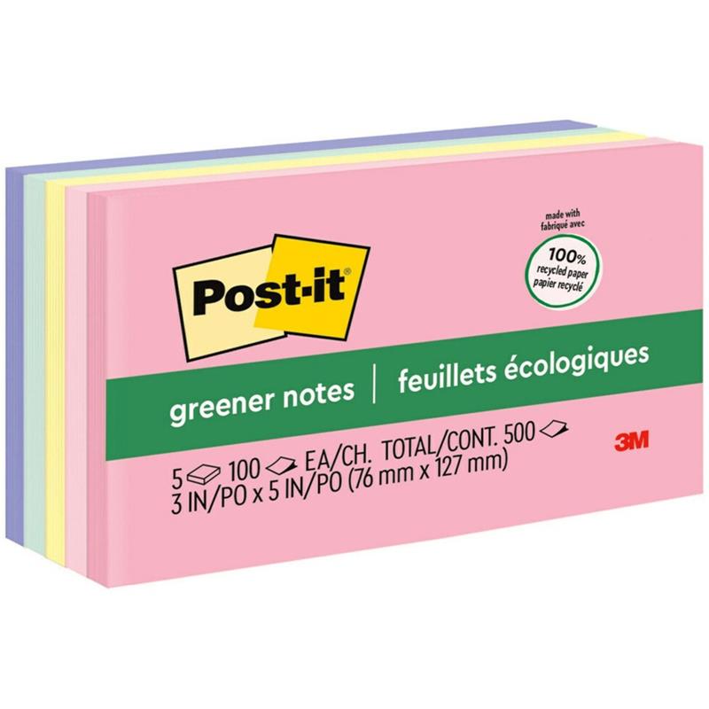 Image POST-IT 3X5 SWEET SPRINKLES RECY.N-PAD (5)