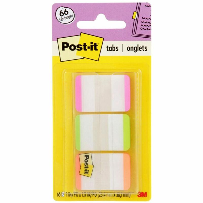 Image POST-IT ASS. TAB 1X1.5  CARD @66