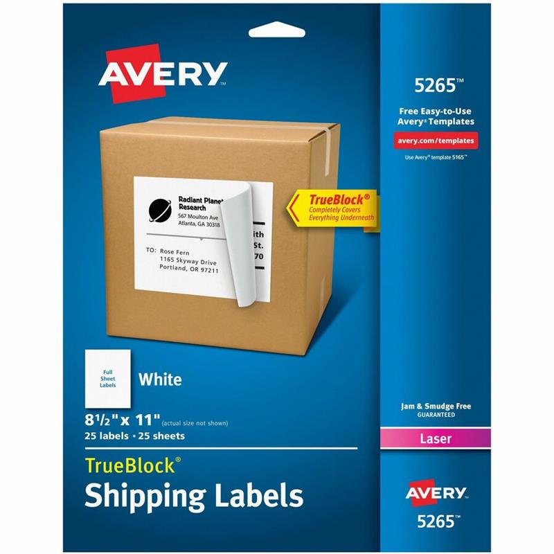 Image LASER LABEL 8.5X11 CARD @25