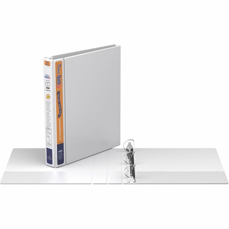 Image Q-FIT 1'' D-RING WHITE VIEW BINDER