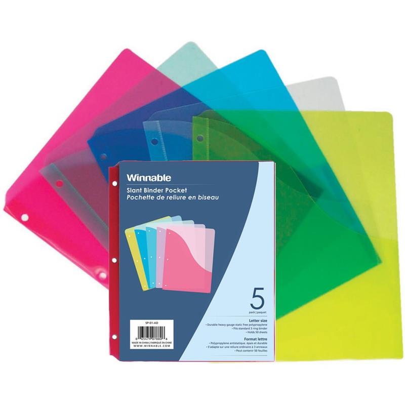 Image Slant Curved Binder Pocket