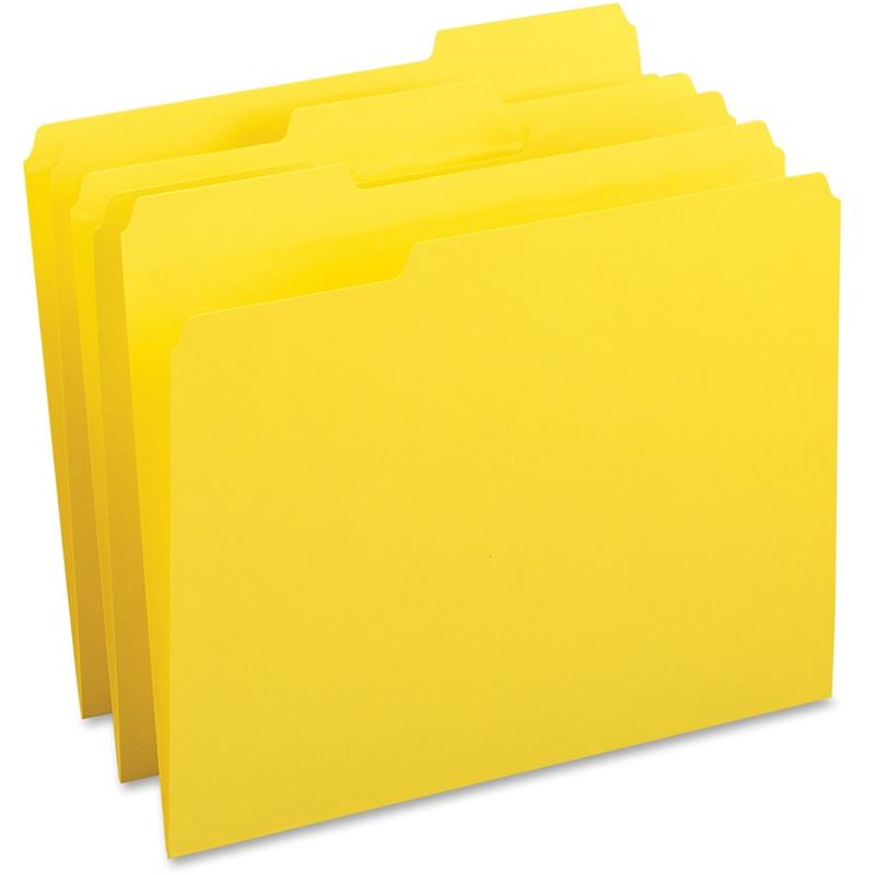 Image FOLDER FILE 1PLY 1/3 LTR YW (100)