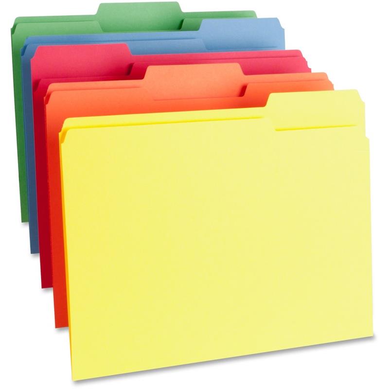 Image FOLDER FILE 1PLY 1/3 LTR AST (100)