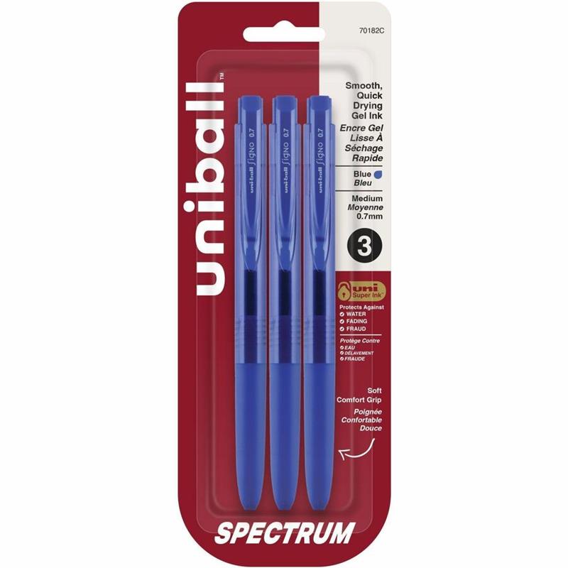 Image PEN SPECTR.GEL 0.7mm BLUE CRD @3