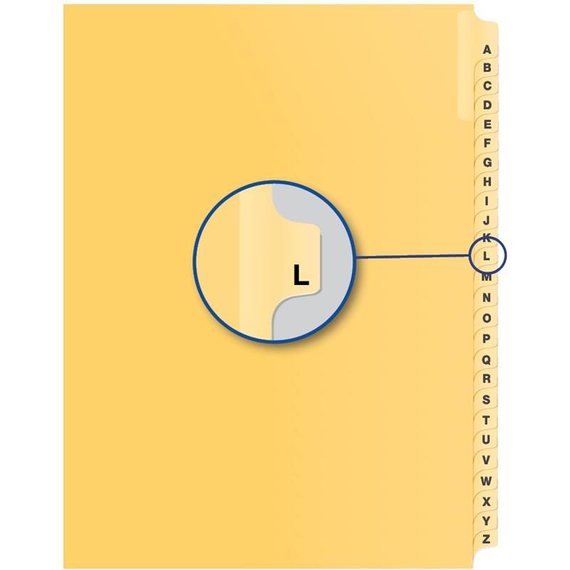 Image Alphabetical Litigation Index Dividers