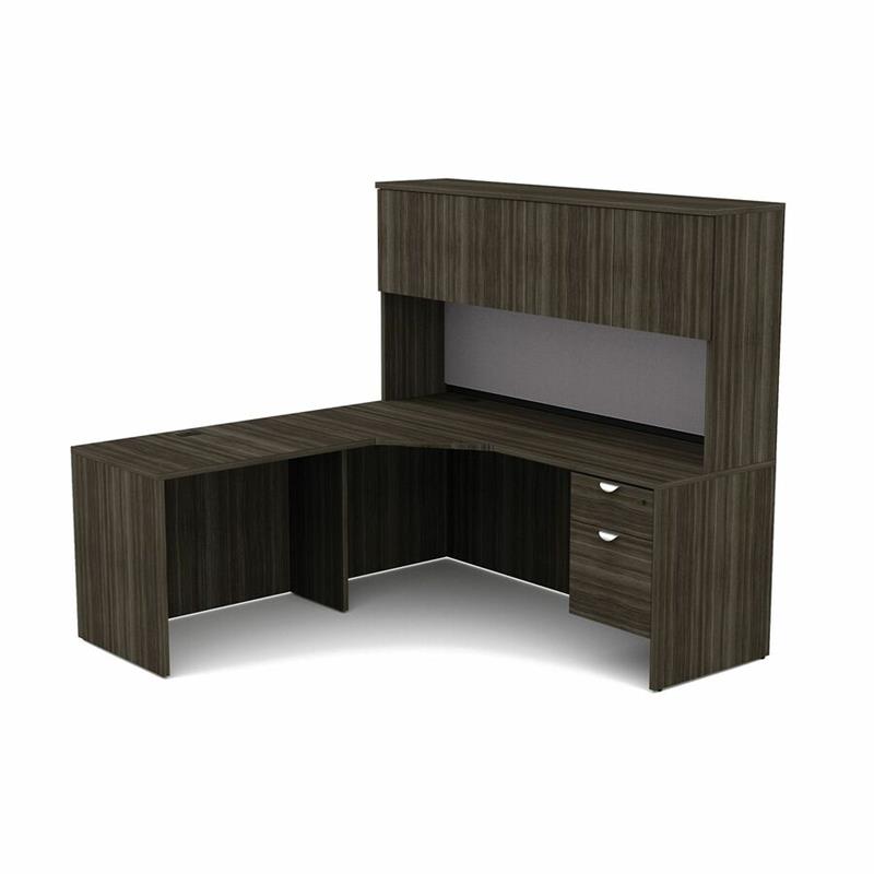 Image L-Shape Workstation with Left Bridge Return