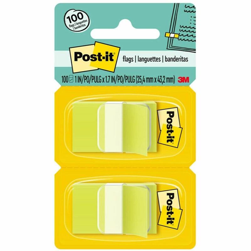 Image POST-IT FLAG 1X1.7  NEON GREEN @2